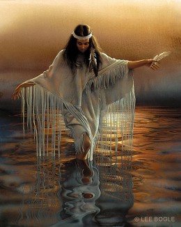 Golden Reflections Artist Proof by Lee Bogle Image is watermarked for copyright protection and is not present on the actual art work.