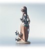Retired Lladro&nbsp;Girl With Cats