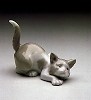Lladro Attentive Cat