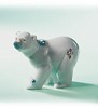 Retired Lladro&nbsp;Attentive Polar Bear W/flwrs
