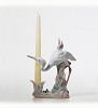 Retired Lladro&nbsp;Herons' Realm Candleholder (crouching)