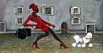 Annie Lee&nbsp;Satisfied Giclee