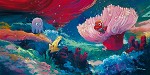James Coleman Come Out And Play - Finding Nemo Hand-Embellished Fine Art Giclee On Canvas