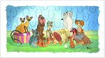 Toby Bluth&nbsp;Family Portrait Hand Deckled Gicl�e on Paper