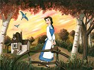 Paige O Hara&nbsp;Little Town Giclee on Canvas