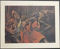 Ernie Barnes&nbsp;The Funky Butt Lithograph