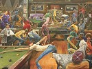 Frank Morrison&nbsp;Phat Daddys Pool Hall Giclee