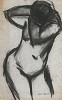 Chuck Jones&nbsp;Nude Model In Charcoal