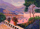 Kerry Hallam Portofino Evening Enhanced Serigraph