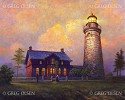Greg Olsen&nbsp;Harbor Lighthouse Open Edition Canvas