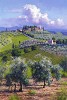 June Carey Oil Trees Of Chianti Limited Edition Canvas