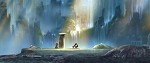 DreamWorks Animation Po & Shifu Kung Fu Panda Wu Dan Mountain Visual Development Giclee On Canvas