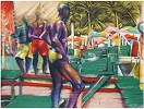 Paul Goodnight&nbsp;Brazilian Boat Men Seriagraph