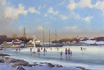 Paul Landry&nbsp;Bay Skaters Limited Edition Canvas