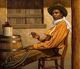 Thomas Blackshear&nbsp;Texas Chillin Lithograph