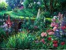Cao Yong A Walk In The Garden Artist Proof