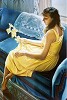 Tom Sierak&nbsp;Yellow Irises Canvas Giclee
