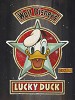 Trevor Carlton Luck Duck Lot 3 Giclée On Hand-Painted Mixed Media Canvas