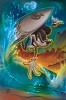 Noah Off The Lip Hand Embellished Giclée On Hand Textured Canvas