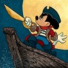 Carlton and Reis&nbsp;Pirate Mickey Gicl�e On Canvas