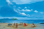 Peter Ellenshaw&nbsp;Pooh And Friends At The Seaside Gicl�e On Canvas