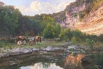 Bob Wyngant&nbsp;Cowboy Coffee Time By Bob Wygant Giclee On Canvas  Signed & Numbered