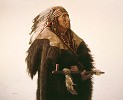 James Bama&nbsp;Crow Indian With Peace Pipe Limited Edition Canvas