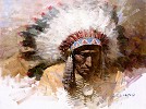 Z.S.  Liang&nbsp;Old Chiefs Story Smallwork Canvas Edition