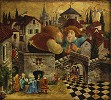 James Christensen Two Men In Conversation Attempting To Put Things Le Canvas