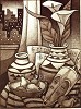 Keith Mallett&nbsp;Sunset Etching