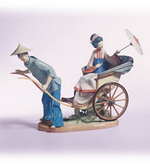 Lladro A RICKSHAW RIDE-1383.