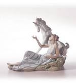 Lladro THE GODDESS & THE UNICORN-6007.