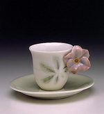 Lladro ROSE CUP & SAUCER-6050.