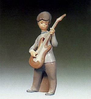 Lladro Boy With Guitar 1969-79-4614G