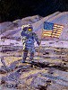 Jim Irwin Indomitable Astronaut Limited Edition Canvas by Alan Bean