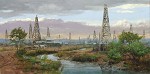 Oil Patch By Andy Thomas Giclee On Canvas  Signed & Numbered by Andy Thomas