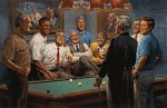 Callin' The Red Giclee On Canvas, Open Edition Signed by Andy Thomas