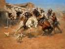 Leaving Old Mexico By Andy Thomas Giclee On Canvas  Artist Proof by Andy Thomas
