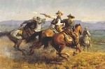 Desperate Ride By Andy Thomas Giclee On Canvas  Signed & Numbered by Andy Thomas