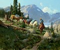 Golden Lakes Trail By Bill Anton Giclee On Canvas  Artist Proof by Bill Anton