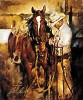 Preparing For The Day By Chris Owen Canvas  Signed & Numbered by Chris  Owen