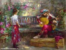 Girl With Musician by Cao Yong