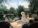 A Stroll In The Park By Christa Kieffer Canvas  Signed & Numbered by Christa Kieffer