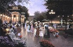 A Stroll By Moonlight By Christa Kieffer Canvas  Signed & Numbered by Christa Kieffer