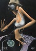 Dj Free 16 X 24 Giclee On Canvas by David Garibaldi