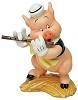 WDCC Disney Classics Character&nbsp;Three Little Pigs: Fifer Pig I Toot my Flute I Don't Give a Hoot