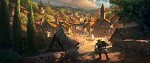 Shrek Entering Village Concept Artwork Giclee On Canvas by DreamWorks Animation