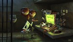 Monster Vs Aliens Dr Cockroach Ph.d Concept Artwork Giclee On Paper by DreamWorks Animation