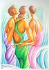 Ernie Barnes&nbsp;Girlfriends Signed and Numbered Limited Edition