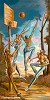 Ernie Barnes_ABOVE THE RIM GICLEE